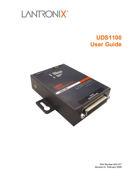 lantronix uds1100 user guide Epub