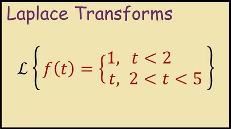 Laplace Transform Calculator Piecewise