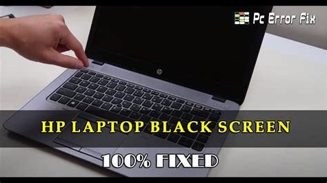 laptop hp screen black