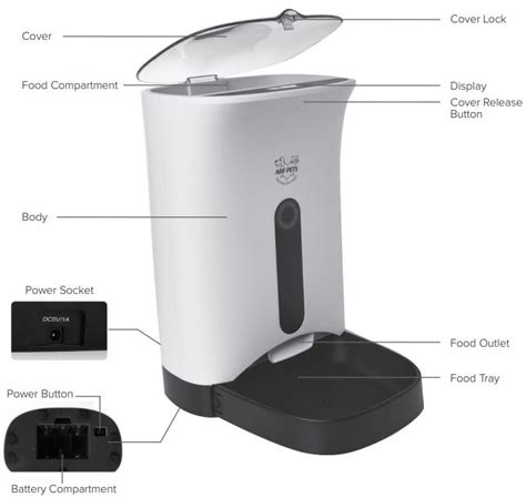 large automatic pet feeder instructions PDF