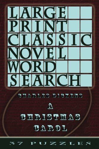 large print classic novel word search a christmas carol 37 puzzles Reader