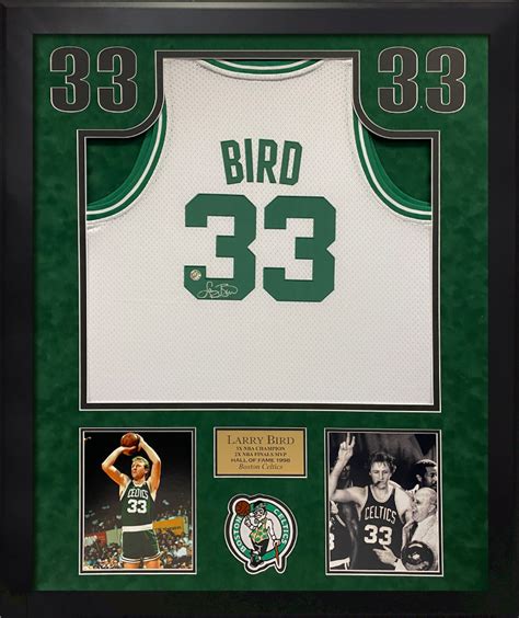 larry bird signed jersey