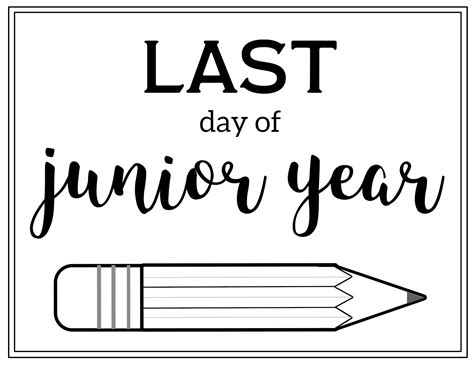 last day of junior year