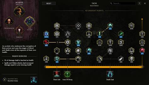 last epoch lich leveling build