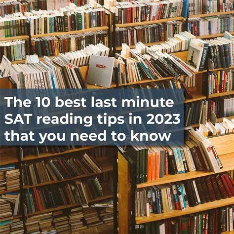 last minute sat tips reading
