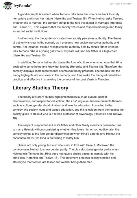 last virgin in paradise Reader