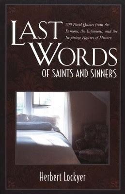 last words of saints and sinners book Kindle Editon