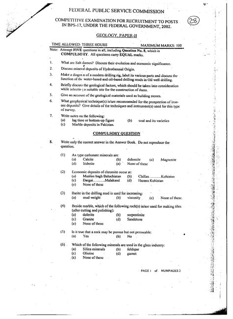 last year geology papers of hsc Kindle Editon