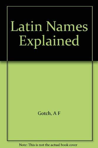 latin names explained PDF