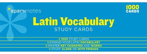 latin vocabulary sparknotes study cards PDF