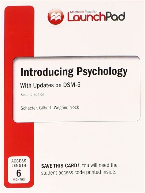 launchpad for schacters psychology six month access Kindle Editon