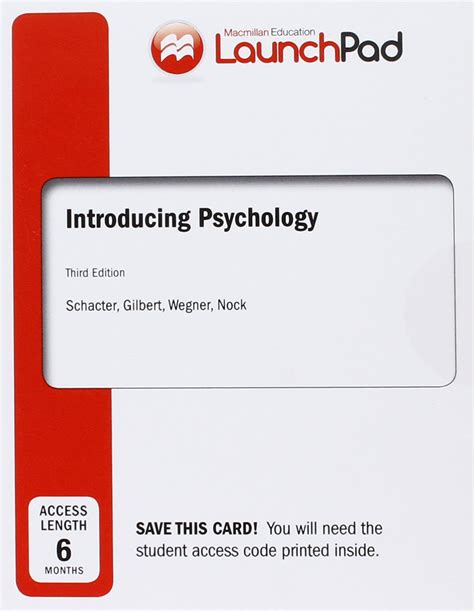 launchpad for schacters psychology six month access Kindle Editon