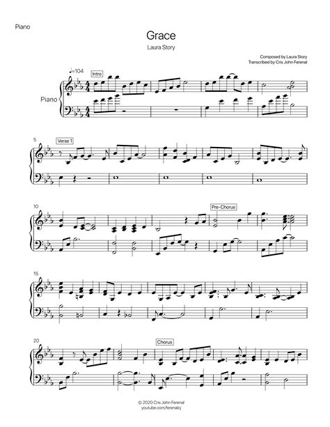 laura story grace piano sheet music Ebook PDF