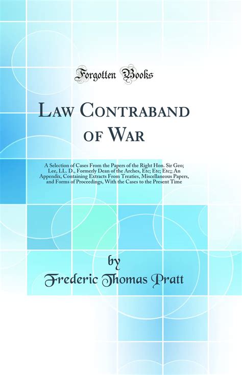 law contraband war selection proceedings Kindle Editon