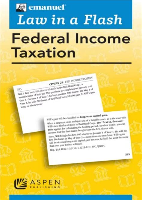 law in a flash cards federal income tax 2010 Kindle Editon