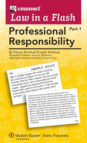 law in a flash cards professional responsibility 2 part set Kindle Editon
