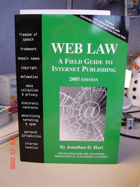 law of the web a field guide to internet publishing 2003 edition PDF