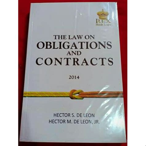 law on obligations and contracts by hector de leon pdf download Doc