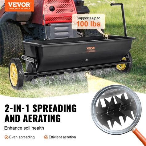 lawn aerator fertilizer spreader