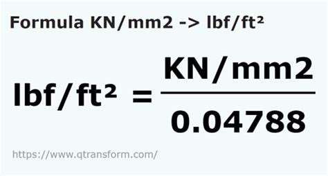 lbs/ft2 to kn/m2