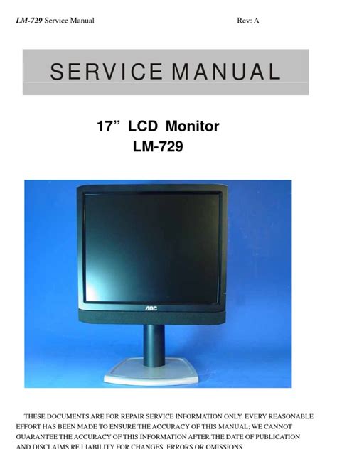 lcd monitor repair manual Reader