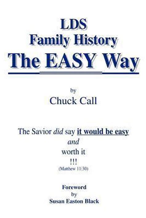 lds family history the easy way the savior did say it would be easy Epub