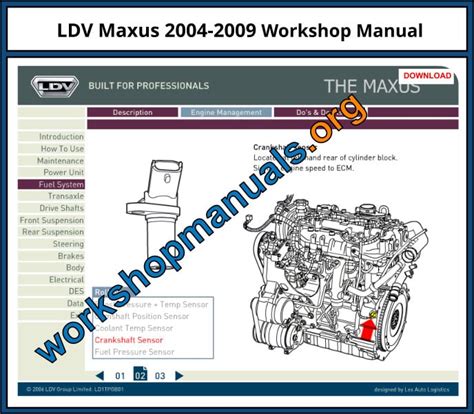 ldv maxus workshop manual guides Epub