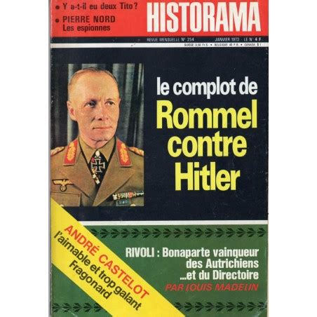 le complot de rommel contre hitler historama janvier 1973 Doc