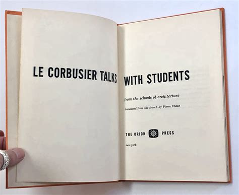 le corbusier talks with students Kindle Editon