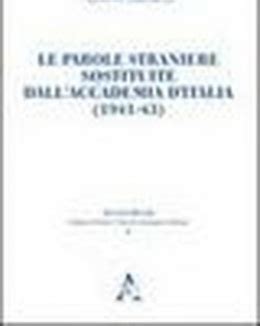 le parole straniere sostituite dallaccademia ditalia 1941 43 Doc