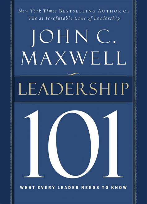 leadership 101 what every leader needs to know by john c pdf Epub