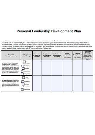 leadership development plan paper Reader