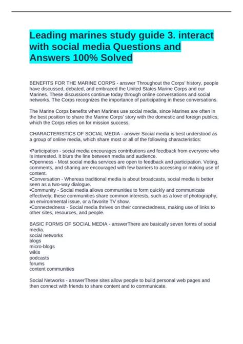 leading marines mci study guide PDF