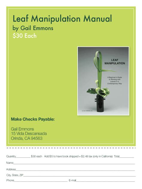 leaf manipulation manual and guide PDF