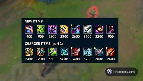 league item changes