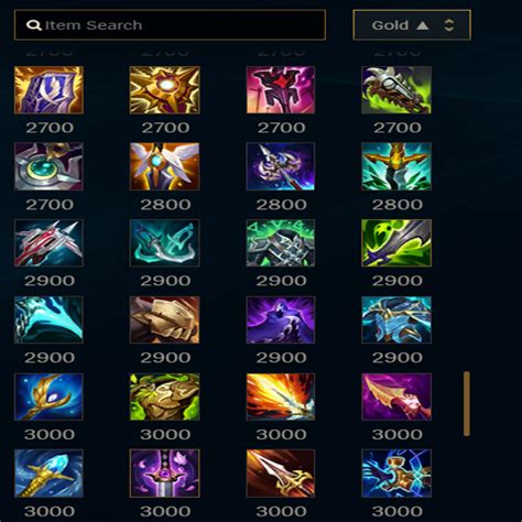 league items new