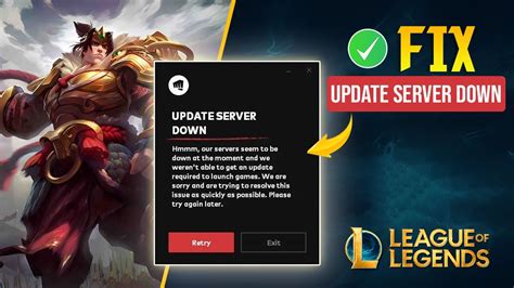 league of legends server down