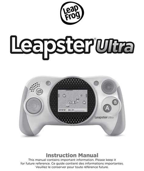 leapfrog leapster manual instructions Reader