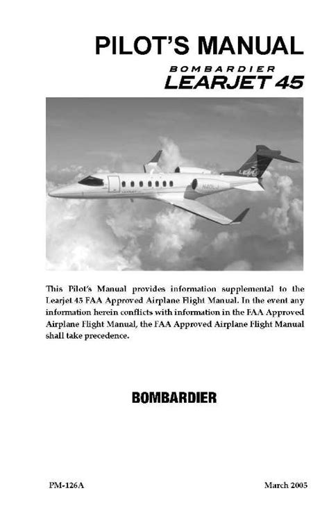 learjet 45 crew operations manual Kindle Editon