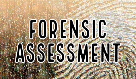 learning forensic assessment learning forensic assessment Reader