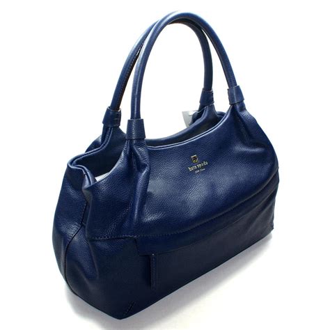 leather bag navy