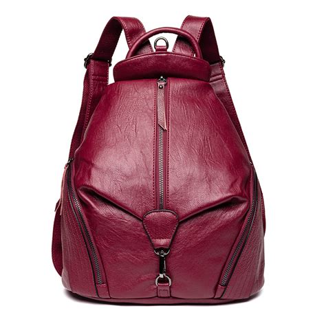 leather ladies rucksack