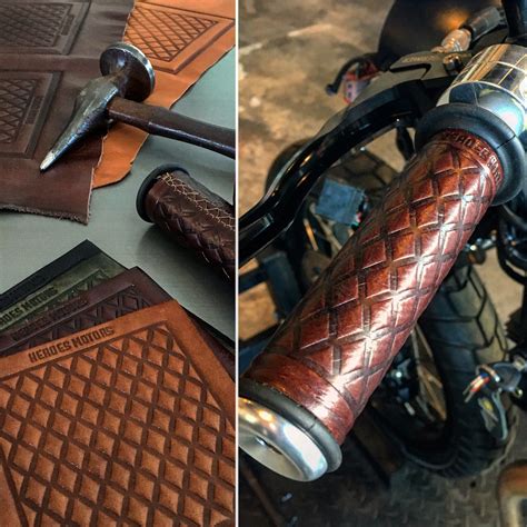 leather motorcycle hand grips Reader