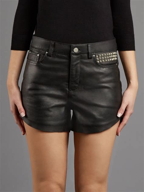 leather shorts ladies