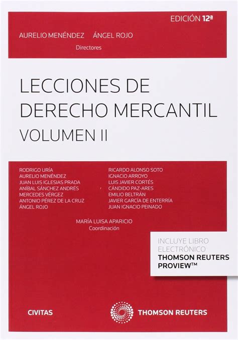 lecciones de derecho mercantil volumen ii papel e book tratados y manuales de derecho PDF