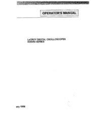 lecroy 9350 54 operator user guide Doc