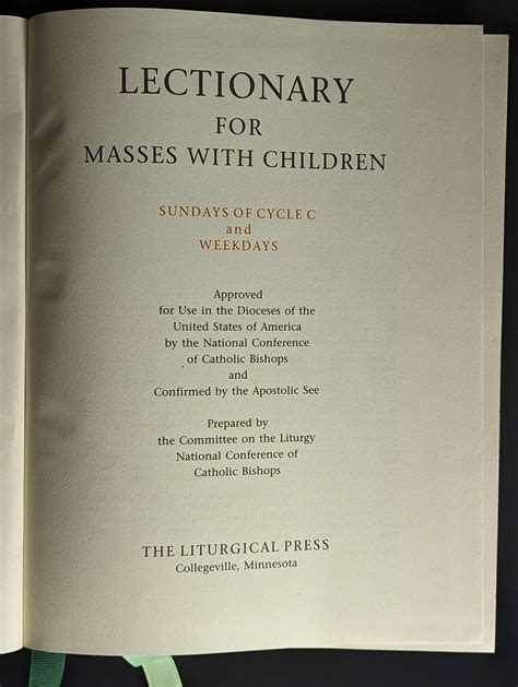 lectionary for masses with children Doc