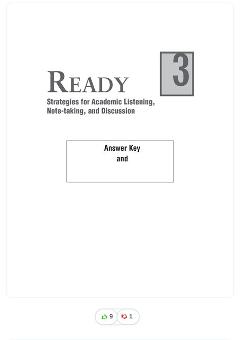 lecture ready 3 answer key download Kindle Editon