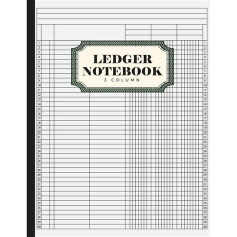 ledger notebook three columnar format PDF