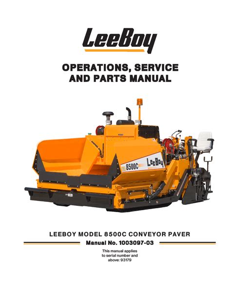 leeboy service manual pdf Doc